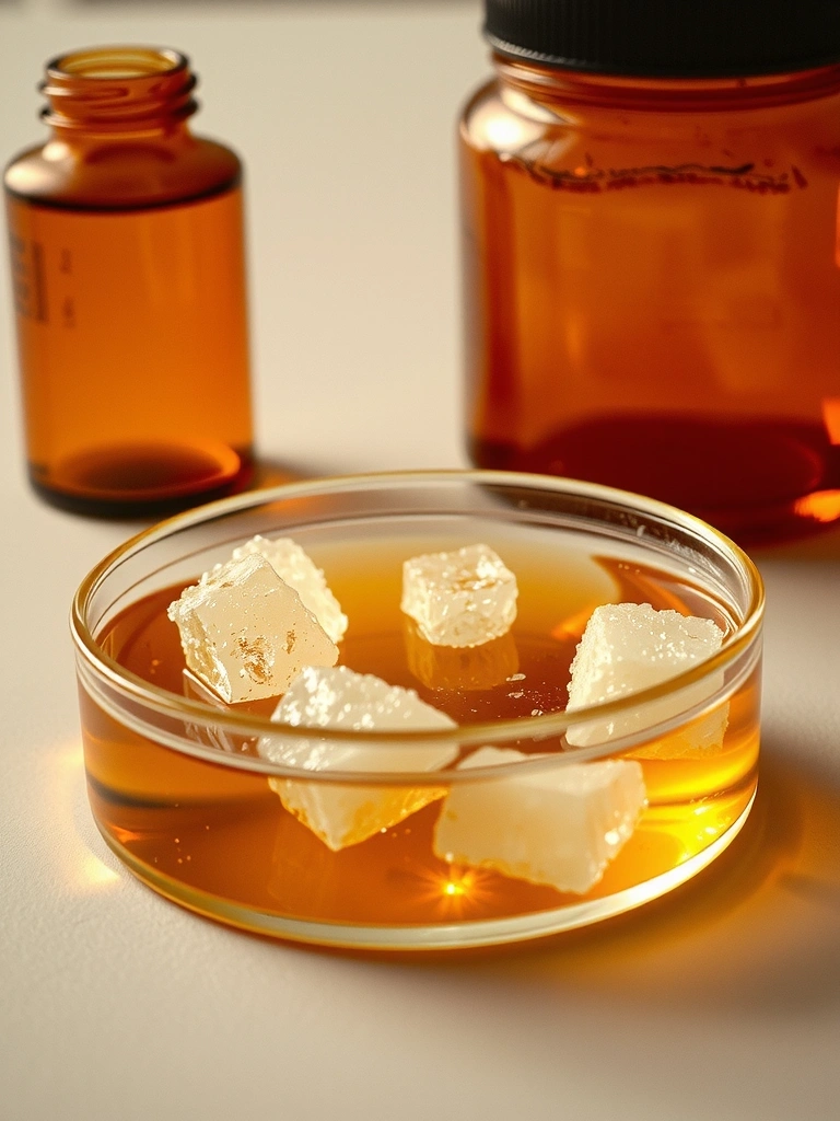 Struktura krystaliczna cukru pod mikroskopem